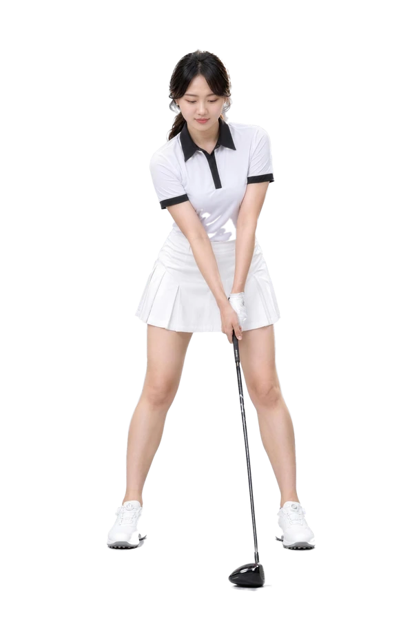 어드레스 자세를 표현한 강소율 프로 AI 시안
